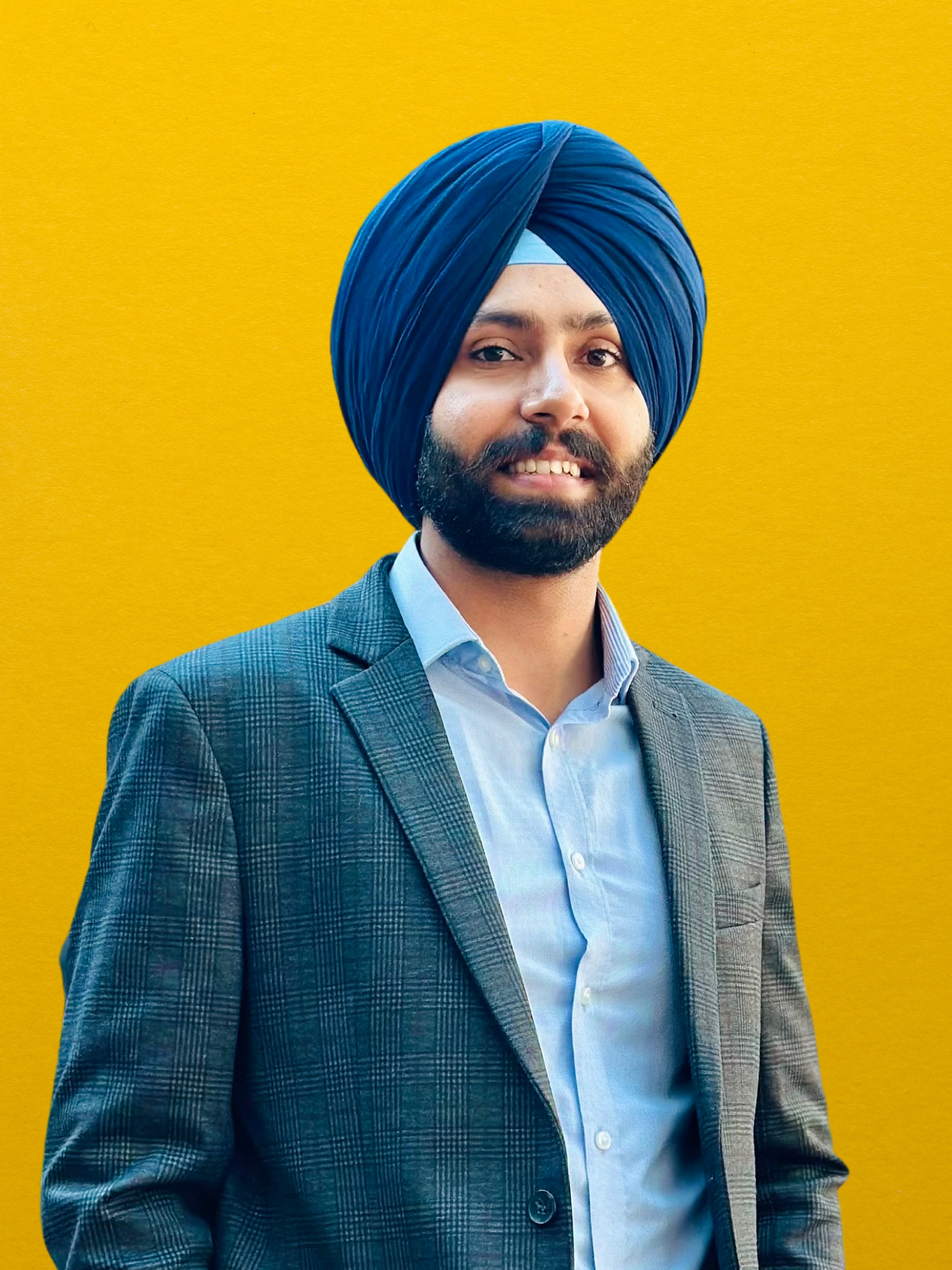 This is Inderbir Aulja, he is the COO of GGI Networks Solutions. He is a Sikh entrepreneur.